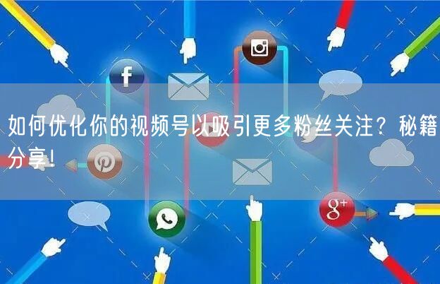如何优化你的视频号以吸引更多粉丝关注？秘籍分享！