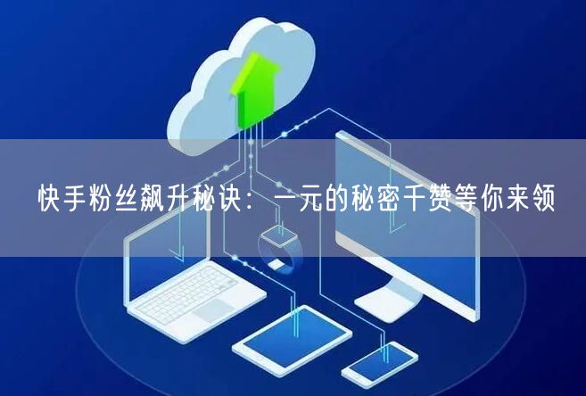 快手粉丝飙升秘诀：一元的秘密千赞等你来领