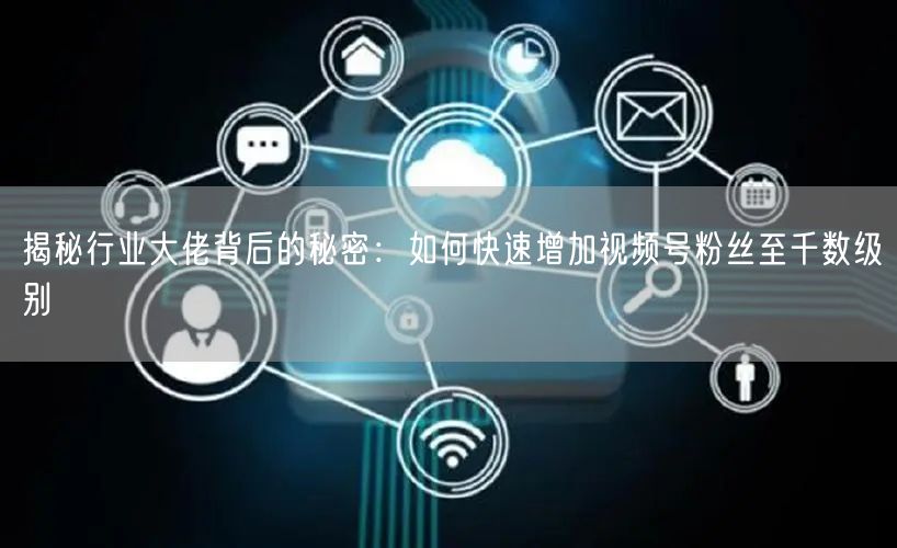 揭秘行业大佬背后的秘密：如何快速增加视频号粉丝至千数级别