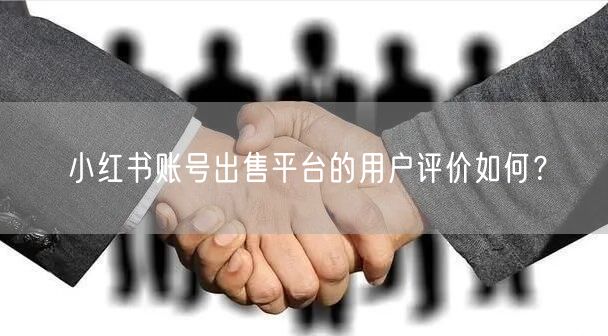 小红书账号出售平台的用户评价如何？