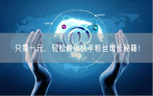 只需一元，轻松解锁快手粉丝增长秘籍！
