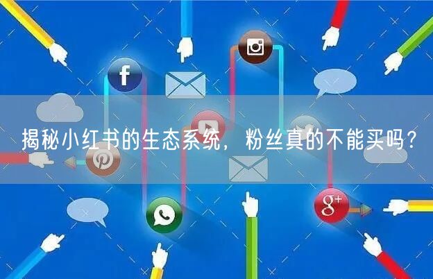 揭秘小红书的生态系统，粉丝真的不能买吗？