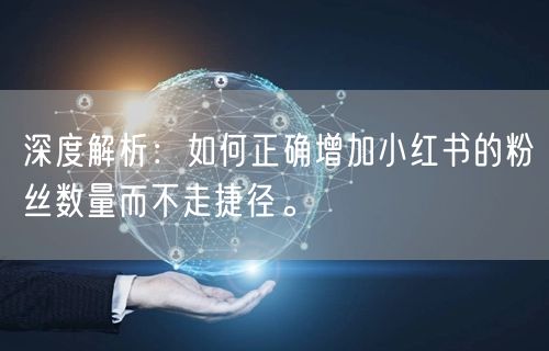 深度解析：如何正确增加小红书的粉丝数量而不走捷径。