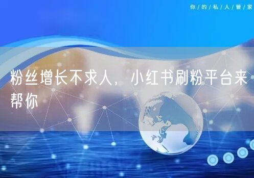 粉丝增长不求人，小红书刷粉平台来帮你